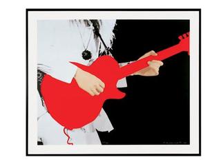 Person with Guitar (Red) ,