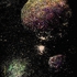 Planetary_bodies_latex_oil_on_glass_21
