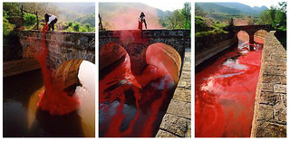 Fighting the Flood - Red Flag Canal (Triptych),Wang Jin