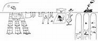 Fragment of \'The Line\',Saul Steinberg