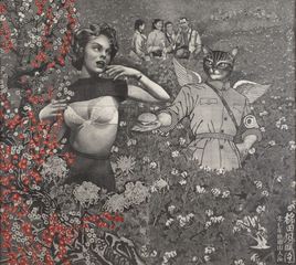 Mao in the Cotton Field,Qiu Jie