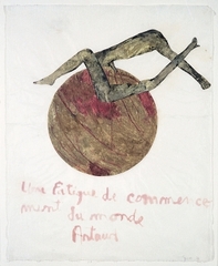Artaud Painting – Une fatigue de commencement du monde ,Nancy Spero
