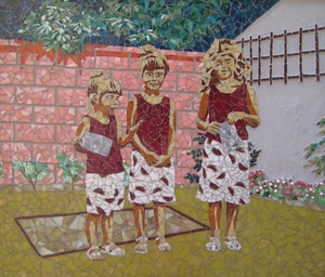 20120131210631-lieske_me_and_sarah_in_out_watermelon_shorts__32x36__stained_glass_on_board__2009