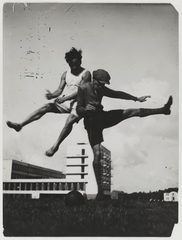 Sport at the Bauhaus (The jump over the Bauhaus),T. Lux Feininger