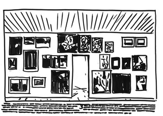 Exhibition sketch ,Armen Eloyan