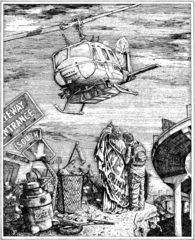 Canto XVI, 130-131: The Rise of Greyon, from the series "Dante\'s Inferno.",Sandow Birk