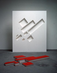 Malevich: with eight red rectangles,Buzz Spector