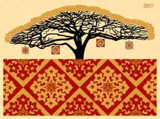 Monkey Pod (Gold),Shepard Fairey