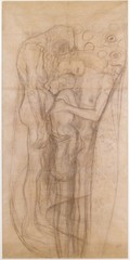 Sketch for "The Three Ages of Woman",Gustav Klimt