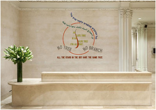 Installation View,Lawrence Weiner