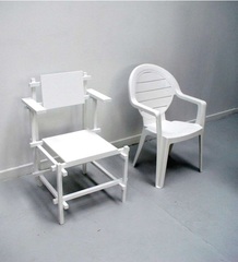 two chairs" Zwei Stühle,Mathieu Mercier