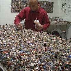 Ramekon in his studio,