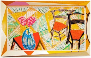 Walking Past Two Chairs, from the Moving Focus Series,David Hockney