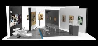 Galerie Gmurzynska booth at ART HK 12 designed by Zaha Hadid,Zaha Hadid