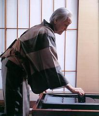 Shinoda in her studio ,