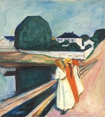 The Girls on the Bridge,Edvard Munch