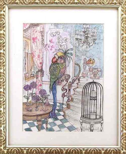 Parakeetintheparlorwithorchid_500