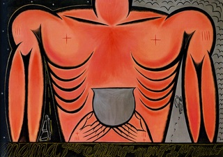 Mama quiere menga, menga de su nkombo (Mama Wants Blood, Blood of His Bull) ,José Bedia