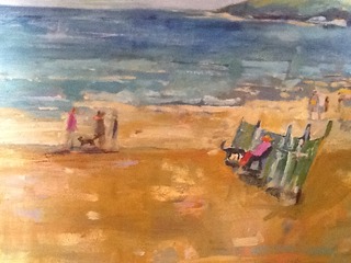 Beach Scene,Claire Inskip