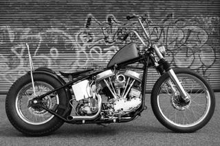 Panhead motorcycle ,Olivier Mosset