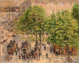 Place du Théâtre Français in Parijs [Place du Théâtre Français],Camille Pissarro