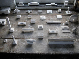 Maquette works in Harvey\'s studio,Jake Harvey