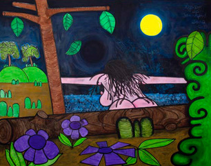 Bathers Seventeen (Black Hole),Carroll Dunham
