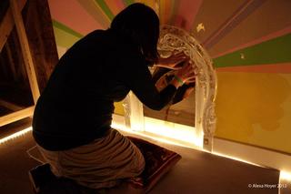 The Eastern Oracle: We Will Tear the Roof Off the Mother, Brooklyn Museum , interior interaction view,Heather Hart