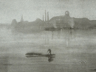 Nocturne, the River at Battersea,JAMES ABBOTT MCNEILL WHISTLER
