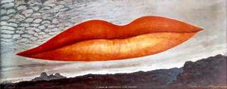 A l’heure de l’observatoire—les amoureux (Observatory Time—The Lovers),Man Ray