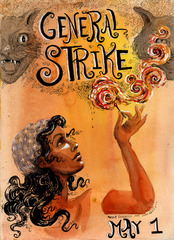 Poster for the May Day General Strike,Molly Crabapple