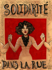 Poster for the Montreal Student Demonstrations,Molly Crabapple