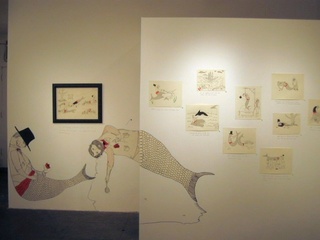 2 person show - Installation View of Hsiung\'s work,Michael C. Hsiung and Cole Gerst