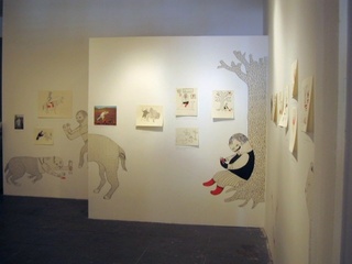 2 person show - Installation View of Hsiung\'s work,Michael C. Hsiung and Ashley Goldberg