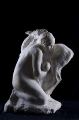 Maternité avec chèvre, plâtre,Alfred Courtens