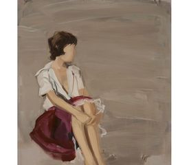 Untitled (Girl with White Shirt),Gideon Rubin