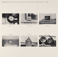 1. Time, detail from North American Time Zone Photo–V.S.I. Simultaneity, October 18,IAIN BAXTER&, Ingrid Baxter