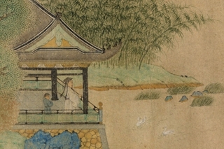 Wang Xizhi Watching Geese (detail). China,Qian Xuan