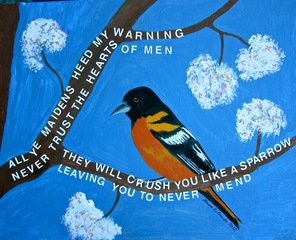 Hearts of Men on a limb,Laura Kikauka