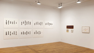 Conceptual Language, installation view,Allen Ruppersberg, Lawrence Weiner