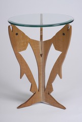 SALMON RUN END TABLE,Dennis Esquivel