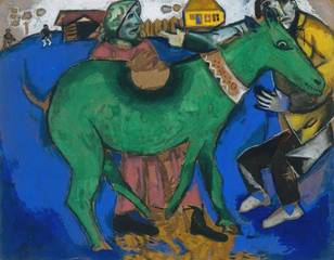 The Green Donkey,Marc Chagall