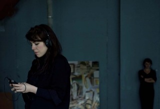 Ella Finer during her residency at the Arthaus Building, 2012. Photography by Kitty Walker ,Ella Finer
