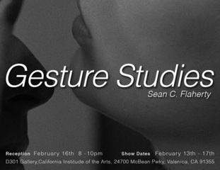 Gesture Studies Invite,Sean C. Flaherty