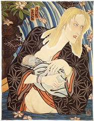 AIDS Series/Mother and Child,Masami Teraoka