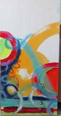 Walking on Sunshine, Triptych, panel #1,Ruth Kolman Brophy