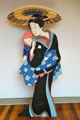 After Eizen: Woman with Parasol and Baby,Susan Sills