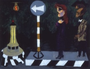 Bus Stop,Albert Tucker