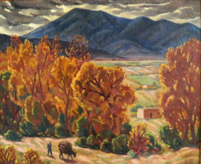 NM Street Scene ,Eleanora Morgan Kissel