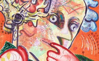  Ear on Fire (detail),Dana Schutz